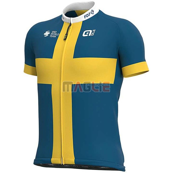 Maglia Groupama-FDJ Manica Corta 2020 Campione Svezia - Clicca l'immagine per chiudere